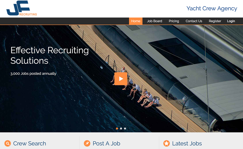jf recruiting yacht jobs
